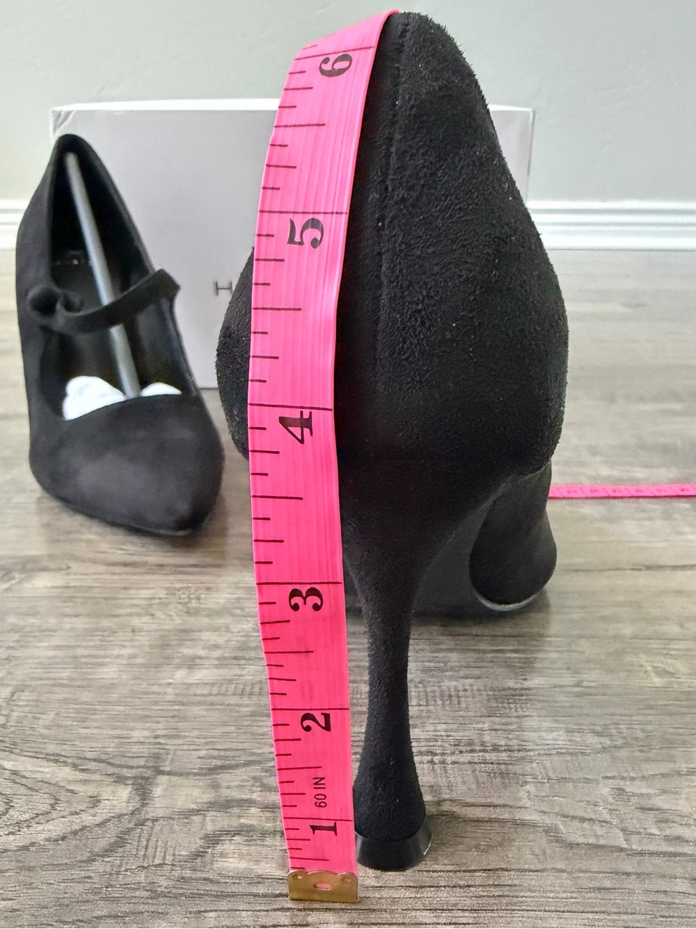 H Halston Womens Sicily Black Mary Jane Pumps Size 6.5 Whimsigoth Pointed Toe - Picture 11 of 11